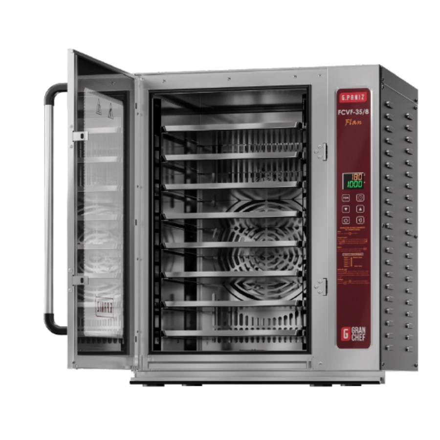 FCVF 35/8 G.PANIZ HORNO DE CONVECCIÓN CON VAPOR "GRAN CHEF" PARA FLAN