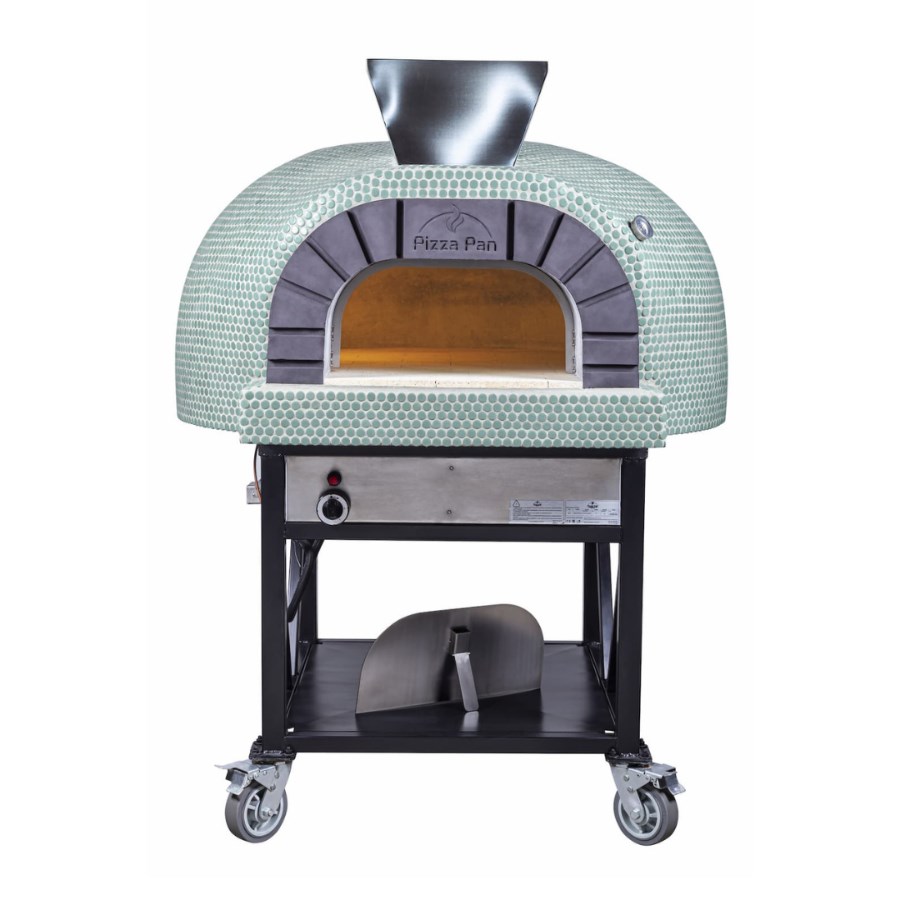 HP-100A PIZZA PAN HORNON DE LEÑA BASE ALTA 