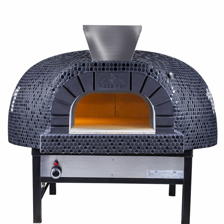 HP-120G PIZZA PAN HORNO DE LEÑA BASE EMPOTRABLE CON GAS