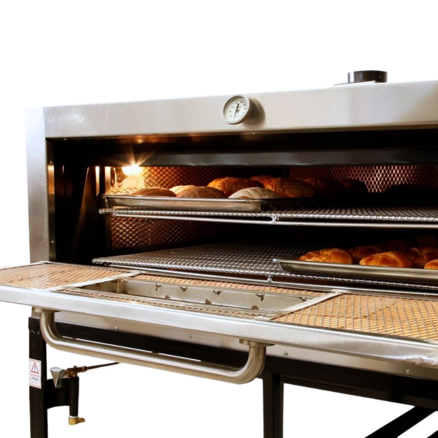 H2ML MAQUIPAN HORNO PANADERO CHAPARRO 2 CHAROLAS 1 GAVETA