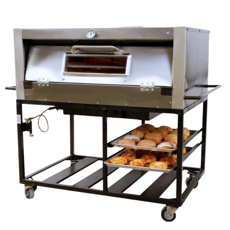 H4ML MAQUIPAN HORNO PANADERO CHAPARRO 4 CHAROLAS 1 GAVETA