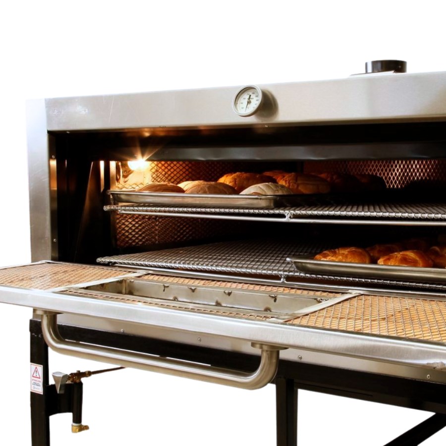 H4ML MAQUIPAN HORNO PANADERO CHAPARRO 4 CHAROLAS 1 GAVETA