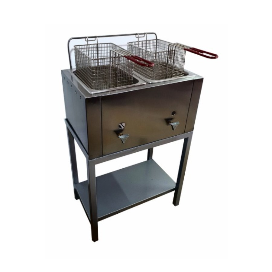 MAQUIPAN FREIDORA CON DOS TINAS Y CANASTILLAS 