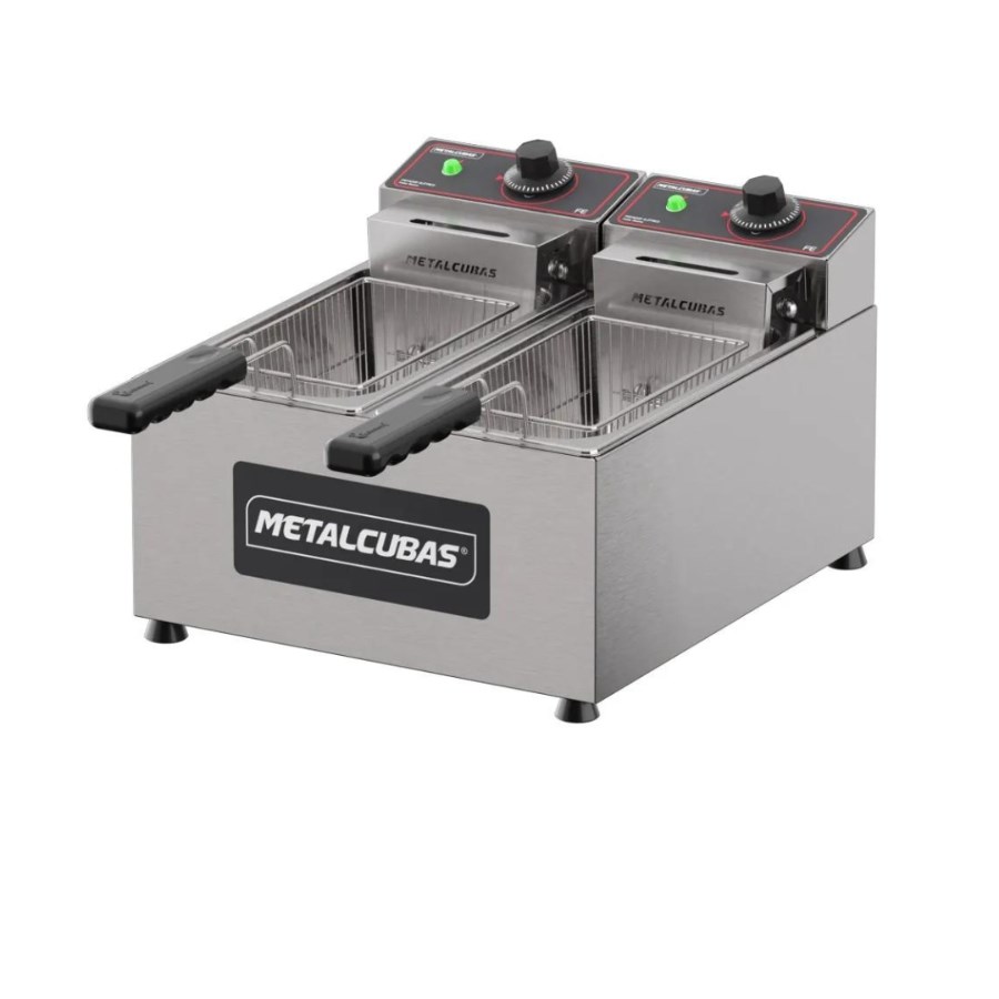 FE2C METALCUBAS FREIDORA ELECTRICA DOS CANASTILLAS 1/3GN