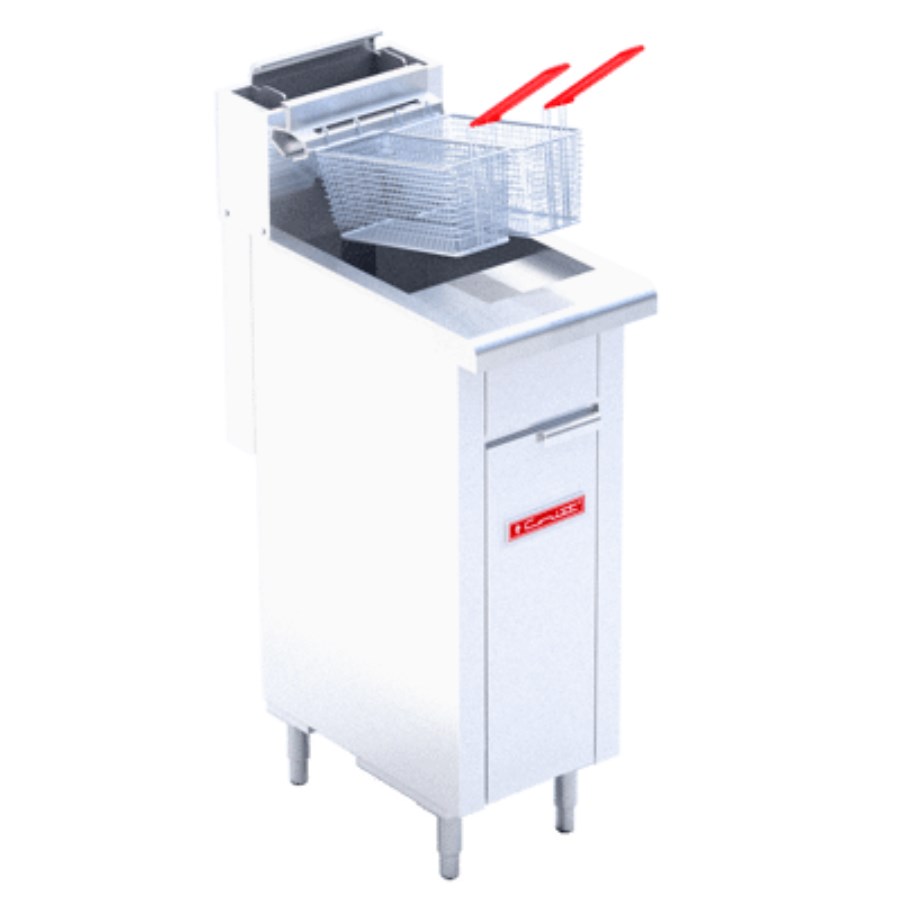 TURBO-10-2Q DE PISO PETIT CORIAT FREIDORA A GAS 2 QUEMADORES Y ZONA FRÍA AL FONDO