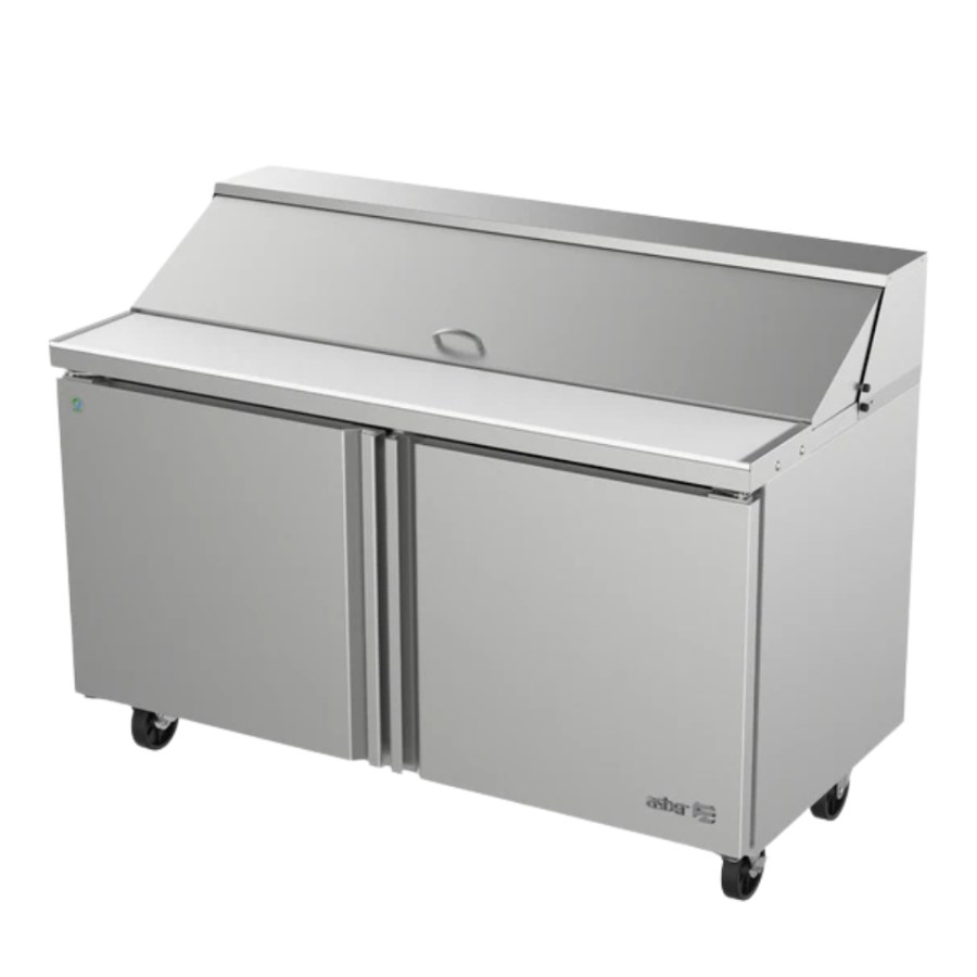 APTS 60 16 HC ASBER MESA REFRIGERADA DE PREPARACIÓN DE ENSALADAS 2 PUERTAS NEO SERIES 