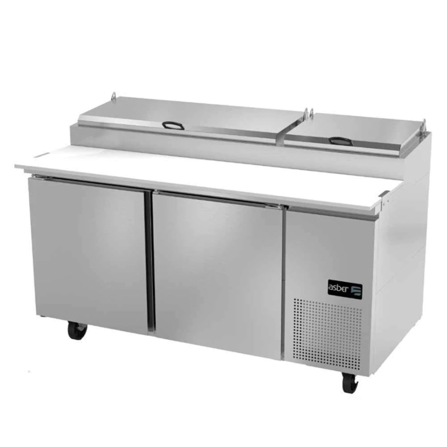 APTP 67 P HC ASBER MESA REFRIGERADA DE PREPARACIÓN DE PIZZAS 9 INSERTOS PREMIUM LINE