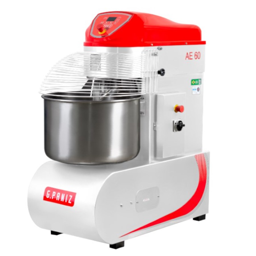 AE60G2 G.PANIZ AMASADORA ESPIRAL 60KG 2 VELOCIDADES 220V TRIFASICA
