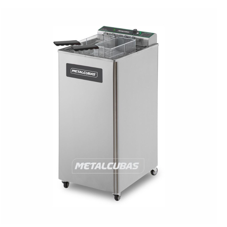 FOE15P METALCUBAS FREIDORA DE PISO ZONA FRIA ACEITE 15L 220V BIFASICA