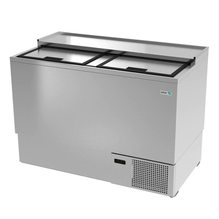AGF 50 S HC ASBER CONGELADOR GLASS FROSTER ACERO INOXIDABLE 2 PUERTAS CORREDIZAS PROFESSIONAL LINE