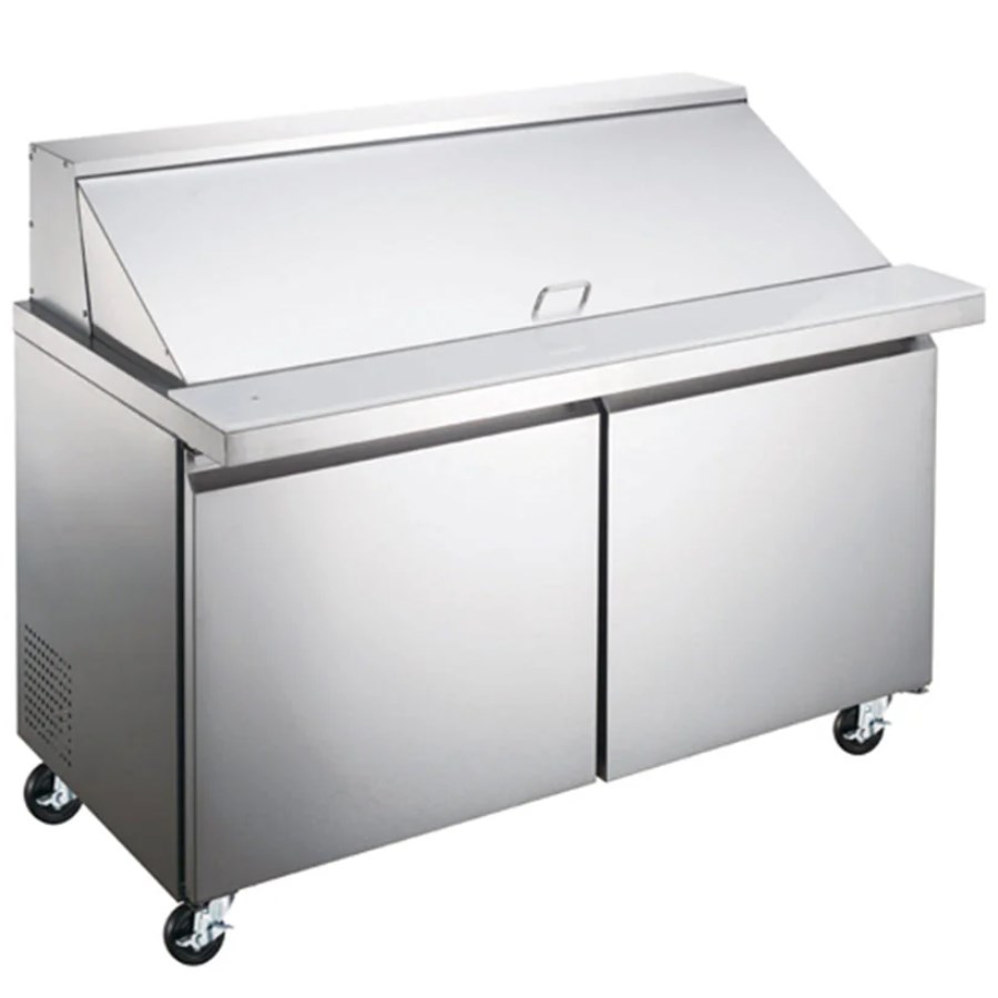 ME-2P-SS-01 ICEHAUS MESA PARA ENSALADAS 2 PUERTAS 13 PIES
