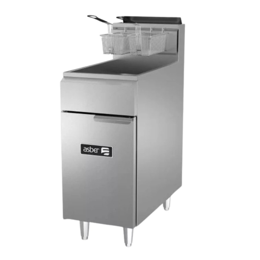 AEF-50-S ASBER FREIDORA A GAS 1 TINA 3 QUEMADORES