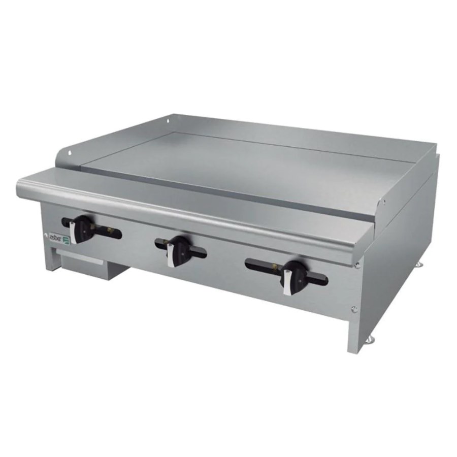 AEMG-36-H ASBER PLANCHA LISA A GAS CON PLACA DE 3/4