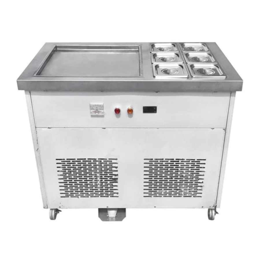 FIC-50S+6 MIGSA MAQUINA DE HELADO FRITO 1 TINA RECTANGULAR + 6 INSERTOS