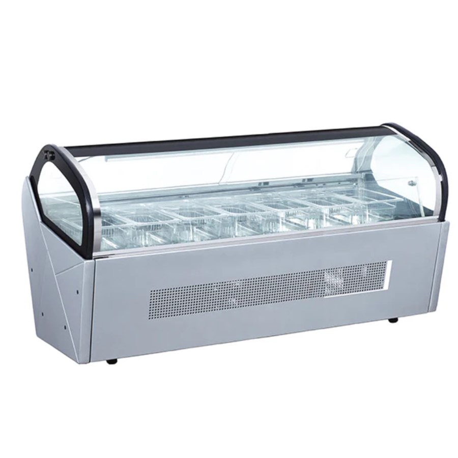 RTD-142L MIGSA VITRINA EXHIBIDORA DE HELADOS DE 8 INSERTOS SOBRE MOSTRADOR