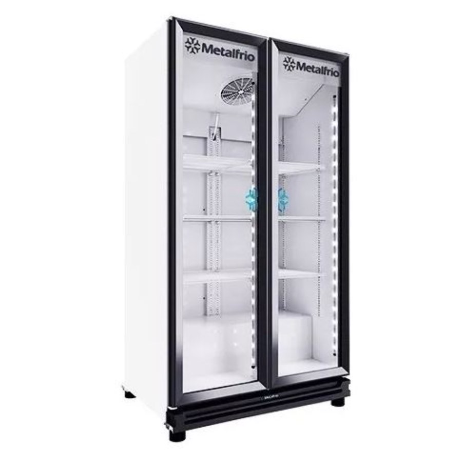 RB550 METALFRIO REFRIGERADOR VERTICAL 2 PUERTAS DE CRISTAL 