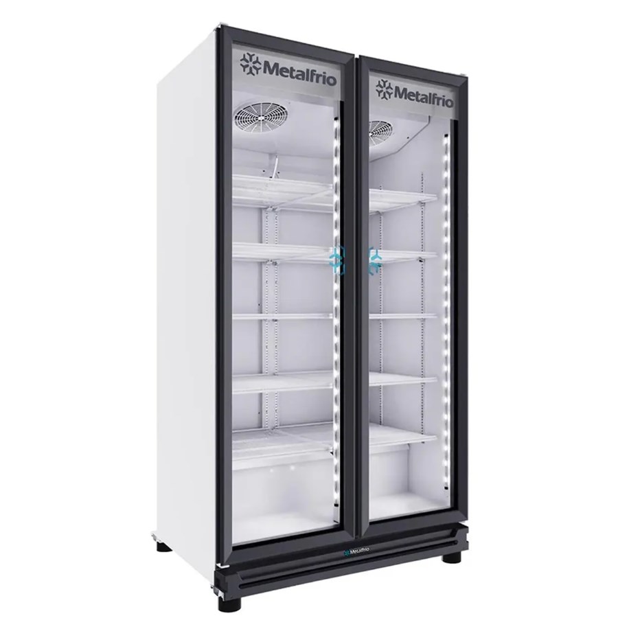 RB680 METALFRIO REFRIGERADOR VERTICAL 2 PUERTAS DE CRISTAL